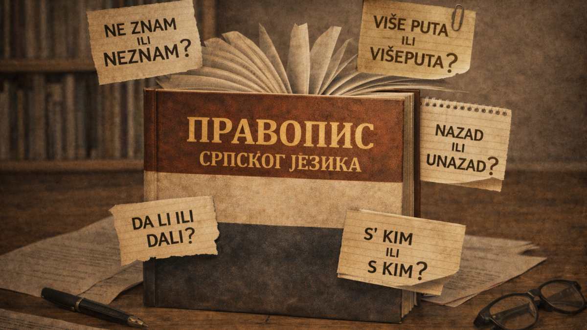 knjiga pravopisa sa jezičkim dilemama